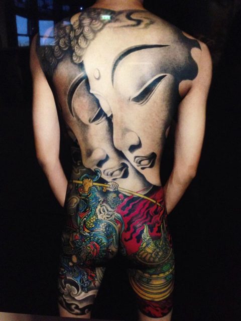 japanese tattoo covering the entire body