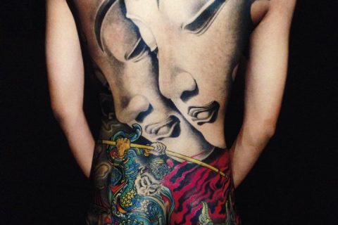 japanese tattoo covering the entire body