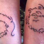 cursive spiral tattoo b